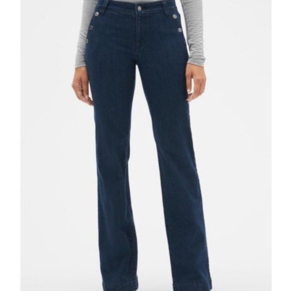 GAP WIDE LEG JEANS SIZE 8